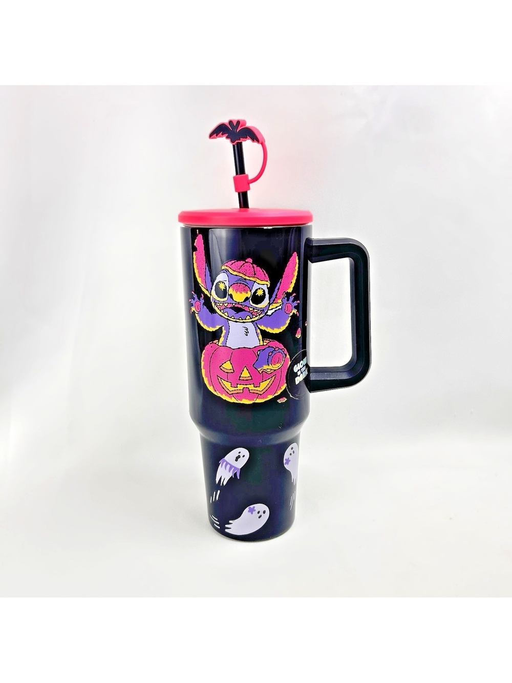 Disney! Halloween Glow in the Dark Hot Cold Disney's Stitch Tumbler 40 oz